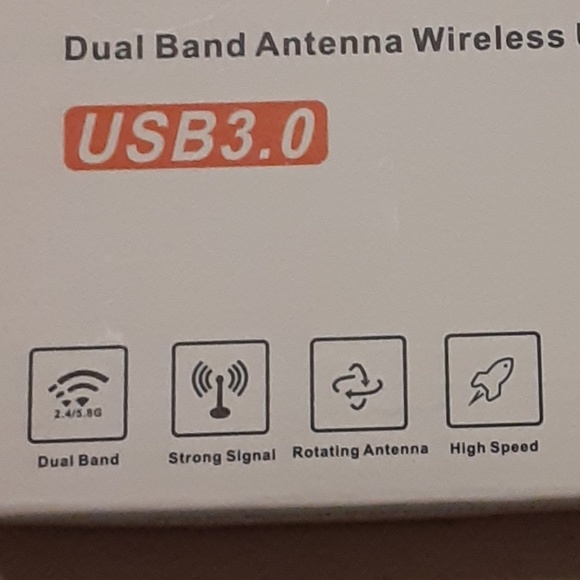 Dual Band Antenna Wireless USB Adapter - Picture 2 of 2